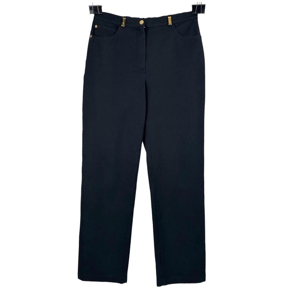 St. John Sport Classic Stretch Fit Jeans in Deep Navy Black sz 6 - Picture 2 of 9